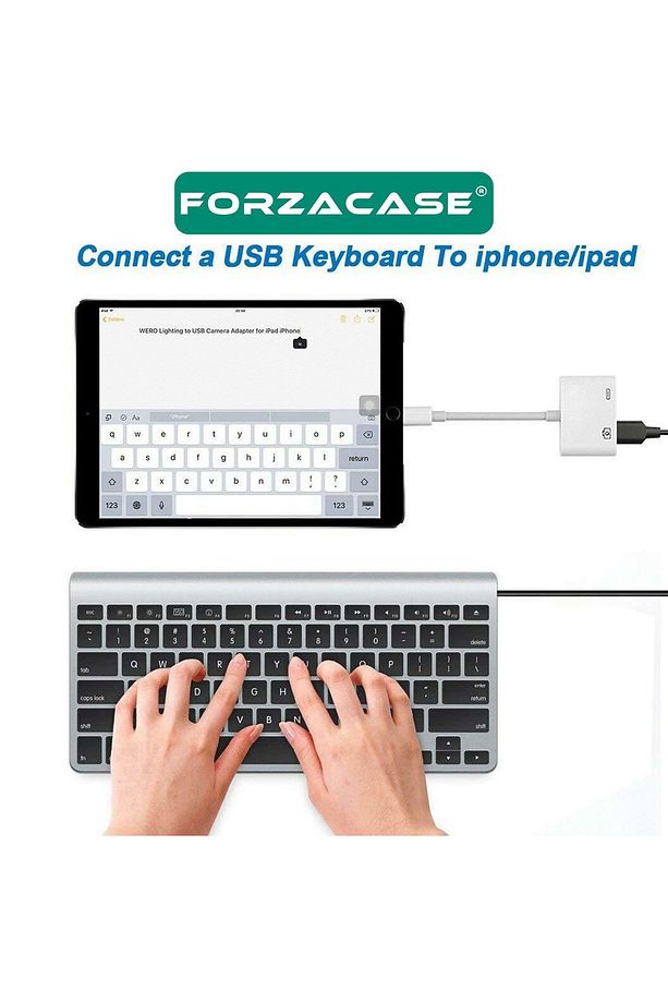 Lightning to Type C USB 3.0 iphone iPad Uyumlu Bağlantı Şarj ve Kamera Adaptörü - FC489 - 3