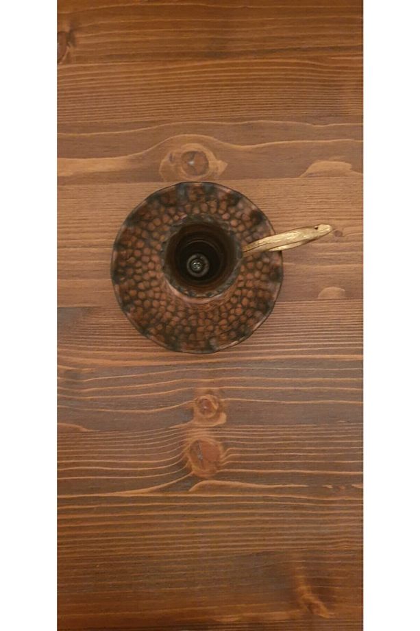 Bakır Vintage Tek Kulplu Şamdan Şinanay - 3