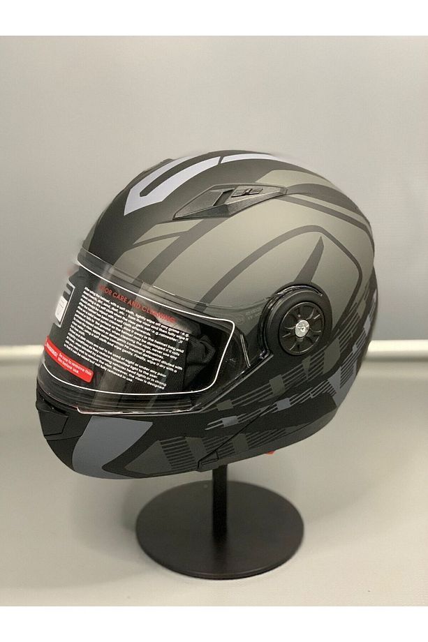 Jk 115 Güneş Vizörlü Çene Açılır Kask Z1 Grey - 2