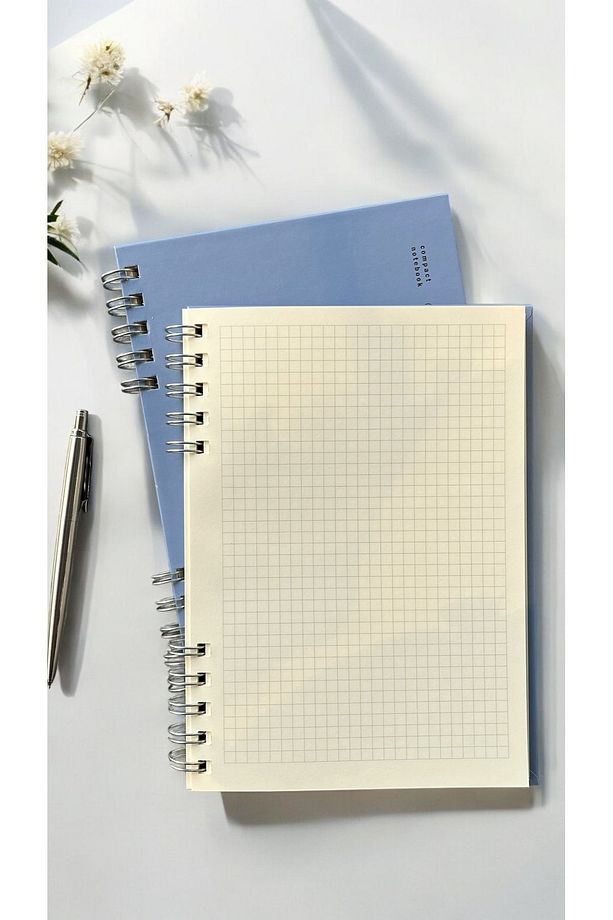 The Notebook Serisi Spiralli 80 Yaprak Kareli A5 Defter (PLACID BLUE KAPAK) - 7