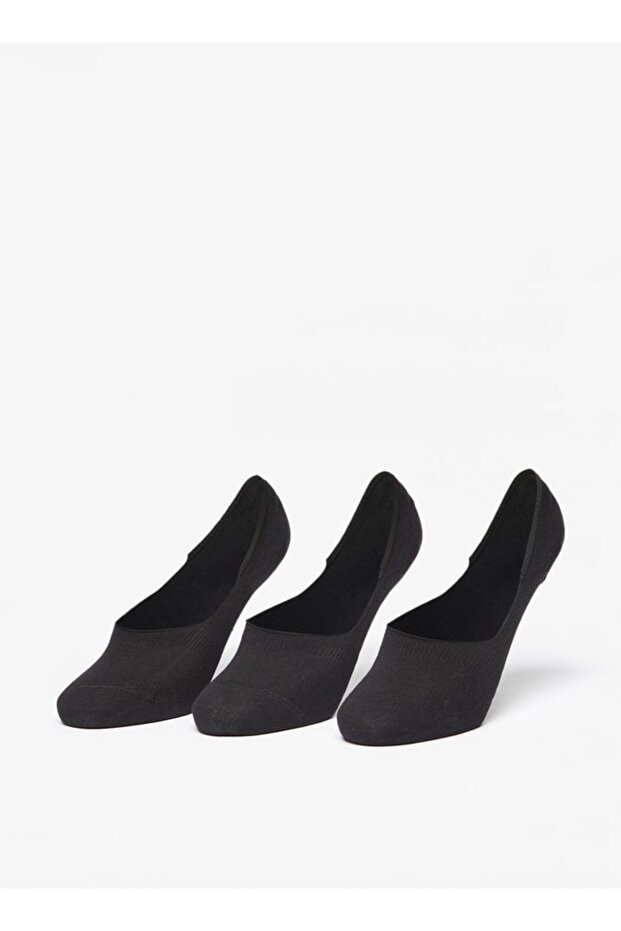 Solid No Show Socks - Set of 3