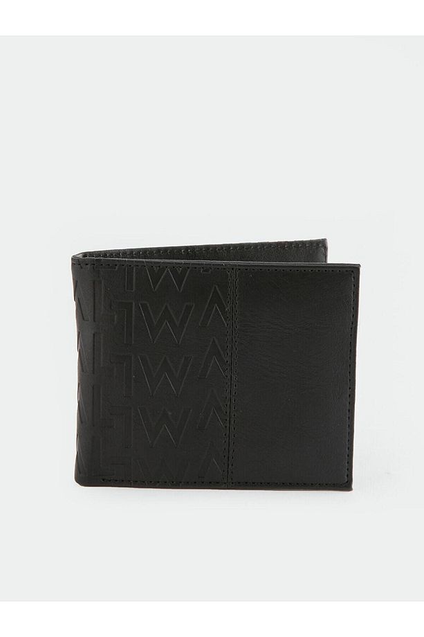 LCW ACCESSORIES Siyah Deri Görünümlü Erkek Cüzdan - 1