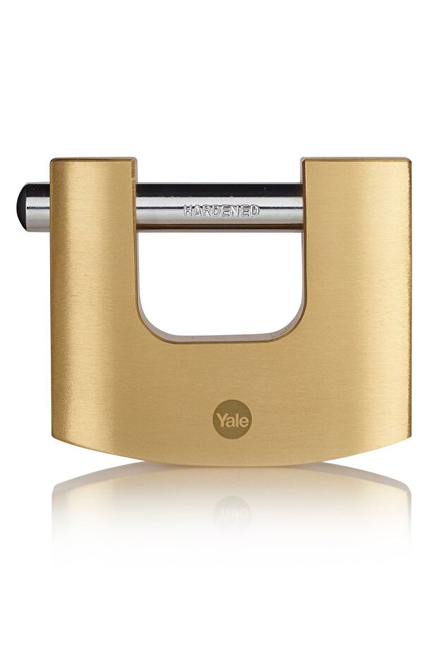 90 mm Oval Sliding Pin Brass Padlock