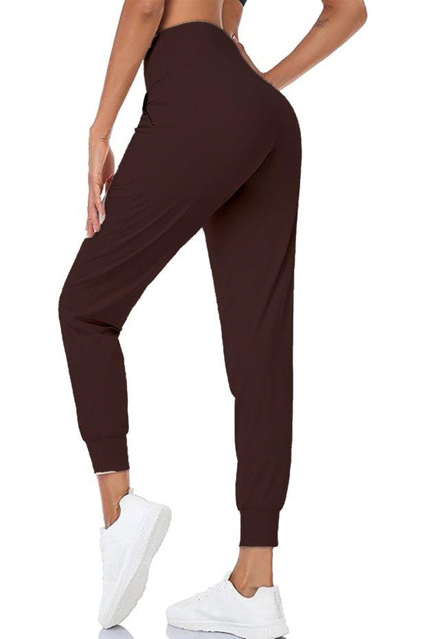 Kadın Yüksek Bel Jogger Eşofman Altı Tayt Joggers - 3