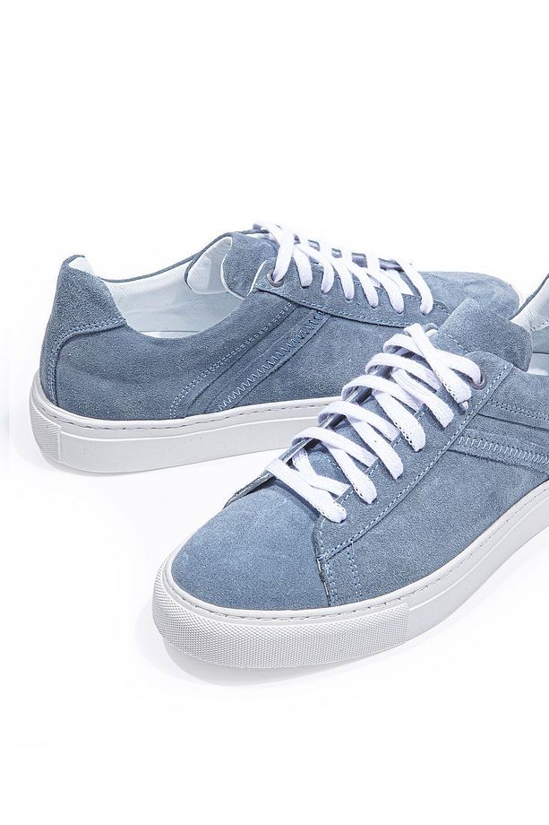 Ranger Mavi Bağcıklı Süet Erkek Sneaker Ayakkabı - 7