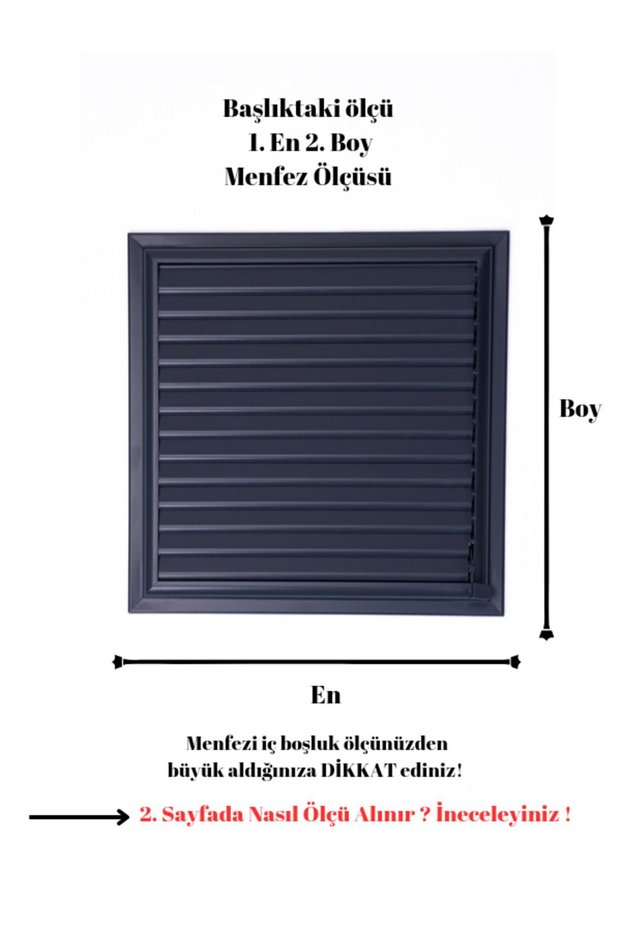 Anthracite Gray 50x50 Aluminum Grille Bathroom WC Ventilation Shutter
