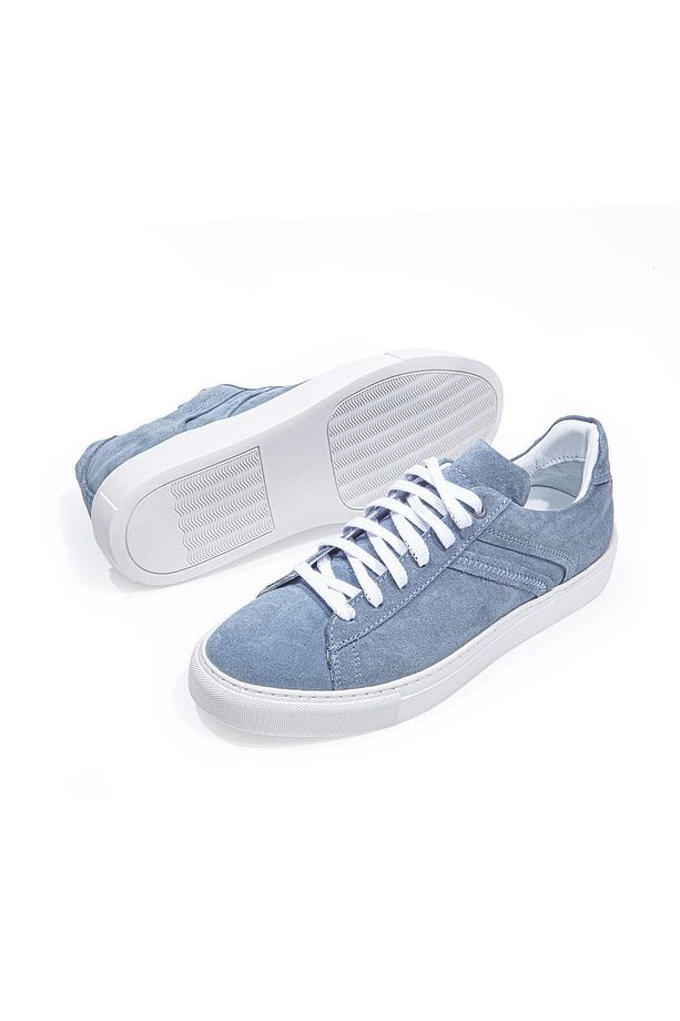 Ranger Mavi Bağcıklı Süet Erkek Sneaker Ayakkabı - 6