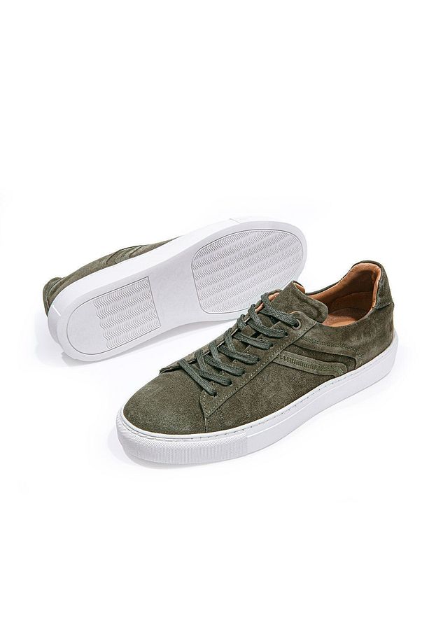 Ranger Haki Bağcıklı Süet Erkek Sneaker Ayakkabı - 4