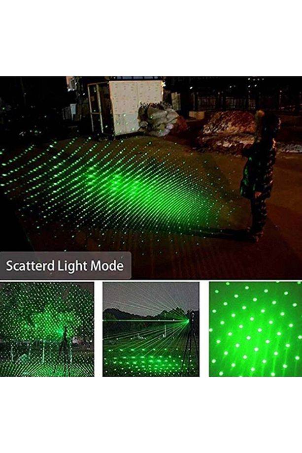 Laser Pointer Usb Şarjlı 5 Km Menzilli Yüksek Güçlü Ve Kaliteli Yeşil Lazer - 3