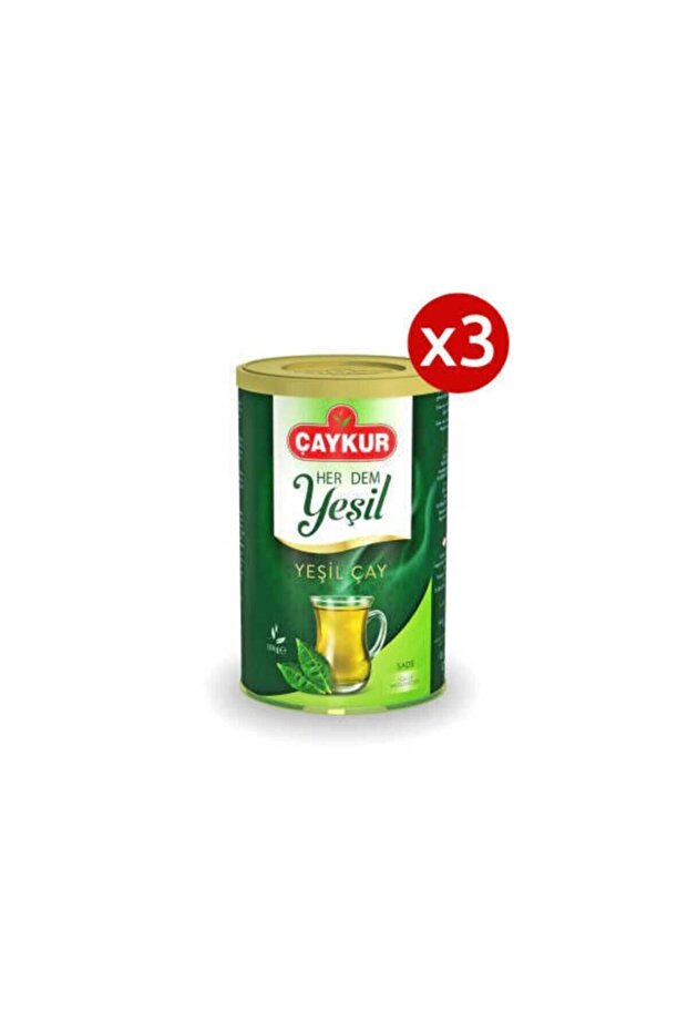 شاي أخضر ورقي - 3 قطع، عبوة سادة 150 جرام