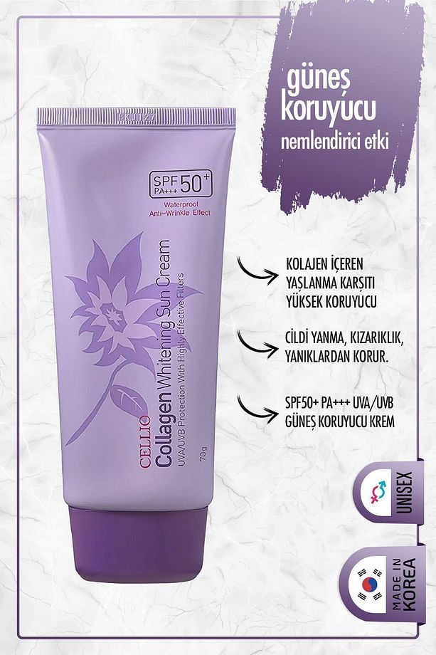 Hidrolize Kolajen Içeren Yaşlanma Karşıtı Yüksek Koruyucu Spf50+ Pa+++ Uva/uvb Güneş Koruyucu Krem - 2