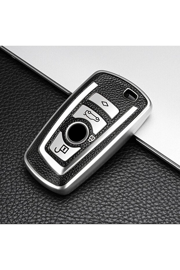 Bmw 5 Series F10 Key Case Luxury Silver Color