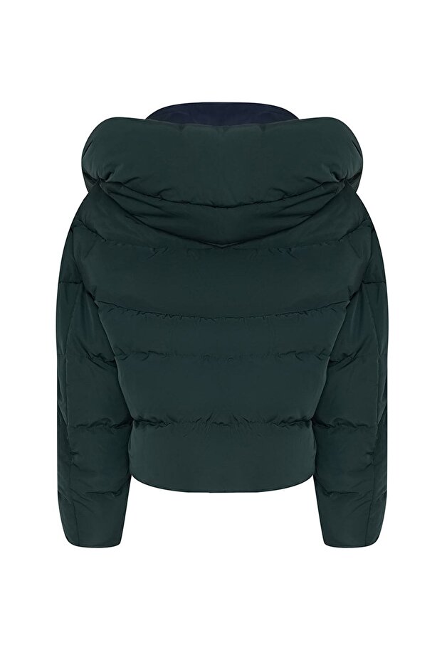 Kapüşonlu Şişme Mont - 7