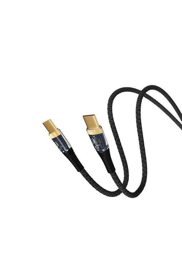 X-elegant 65w Güç Destekli Şeffaf Çipli 5a Type-c To Type-c Kablo Type-c Hızlı Şarj Ve Data Kablosu - 3