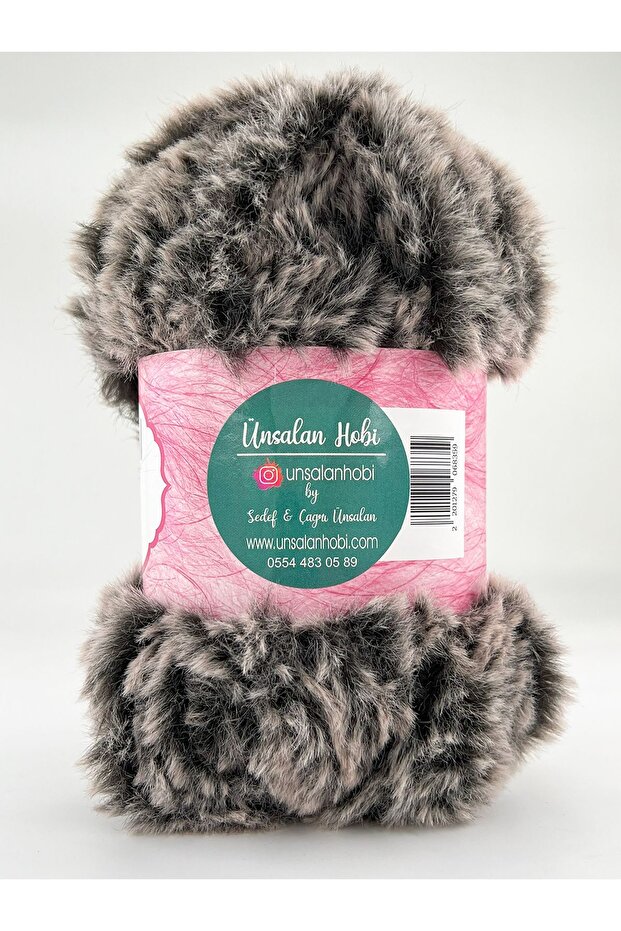 Peluş El Örgü İpi Peluş Çanta Yapımı İpi Örgü İpi Peluş Yün İp 100gr 1 Adet - 1