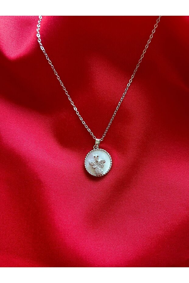 Arı Figürlü Çelik Kolye - 2