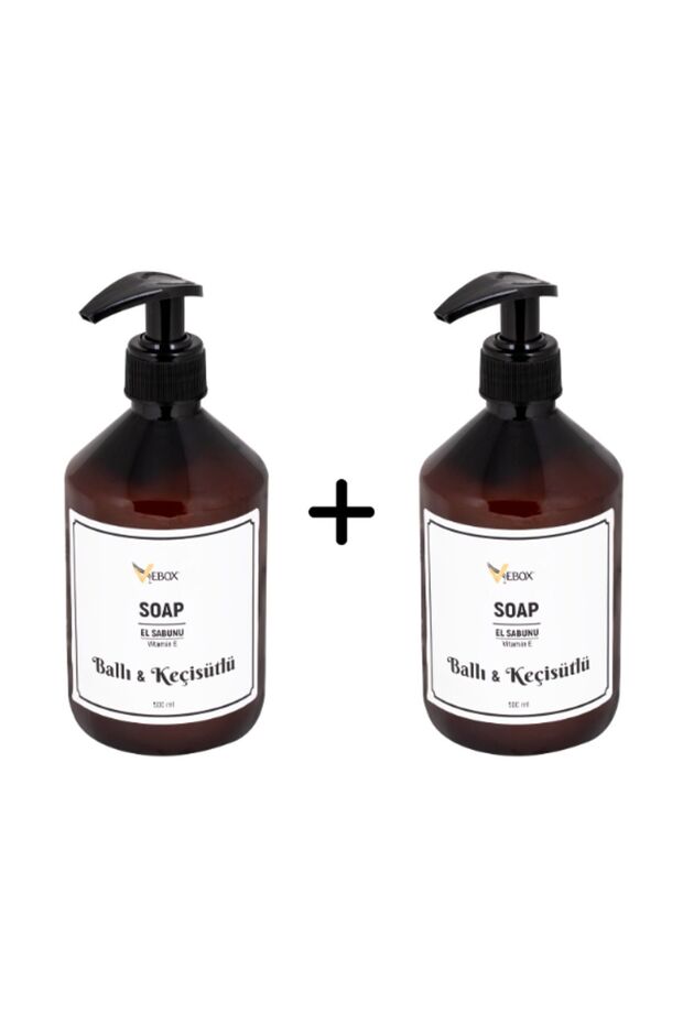 Ballı Keçi Sütlü Sıvı El Sabunu 2 Adet x500 ml - 1