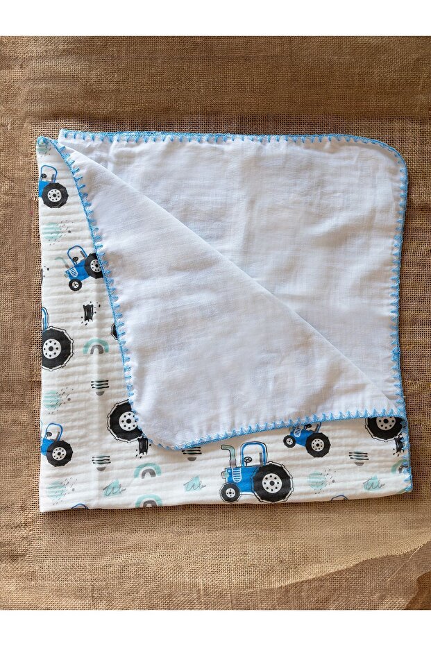 Lightweight and Breathable 75X85 cm Double Layer Muslin Blanket for Your Baby