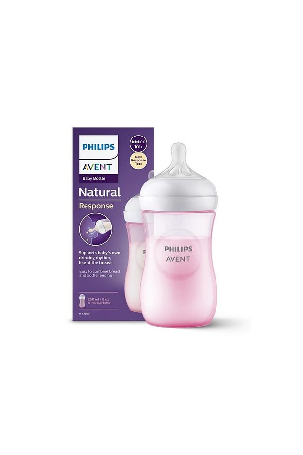 Doğal Tepkili Pp Pembe Biberon 260ml 1 Ay Scy903/11, SCY903/11, Tek Ebat - 1