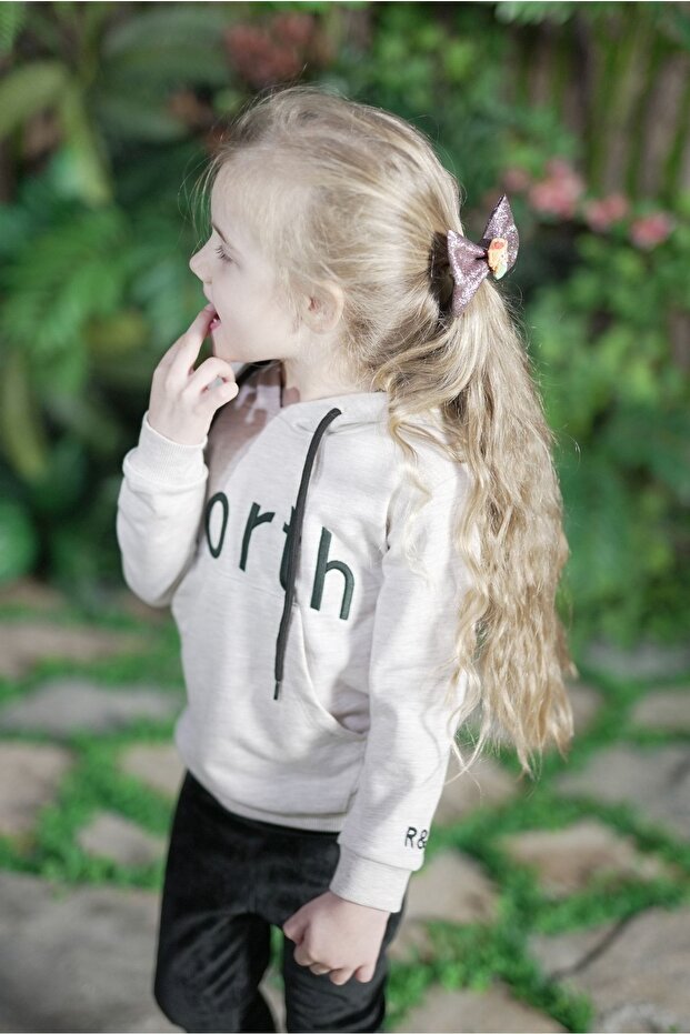 Kapşonlu Çocuk Sweatshirt - 4