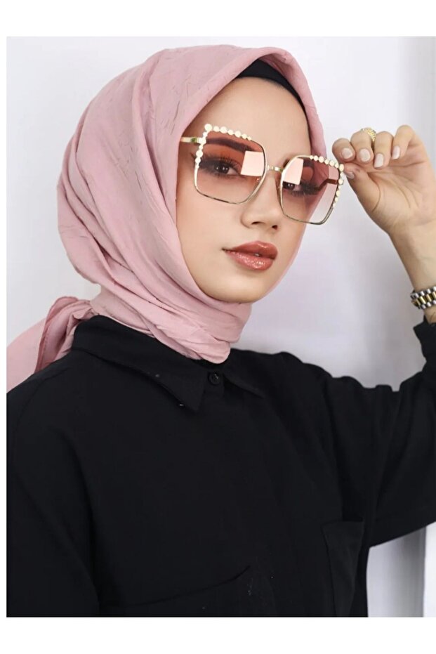 Tesettür Kadın Bambu Kraş Eşarp - 1