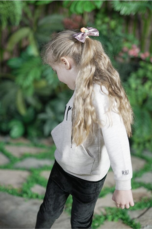 Kapşonlu Çocuk Sweatshirt - 3