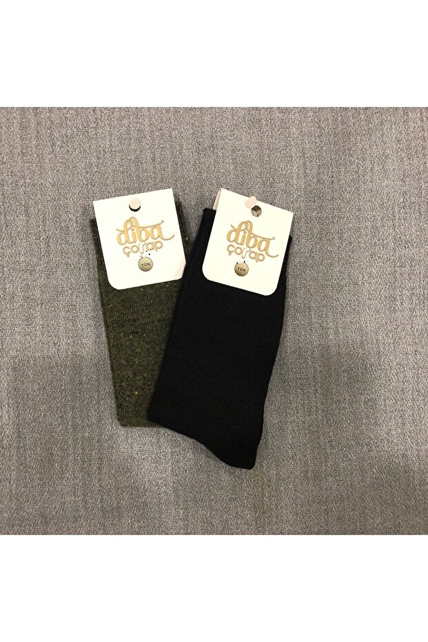 Yün Çorap 2 Adet - 1