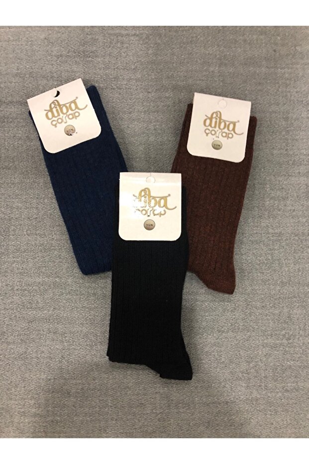 Yün Çorap 3 Adet - 1