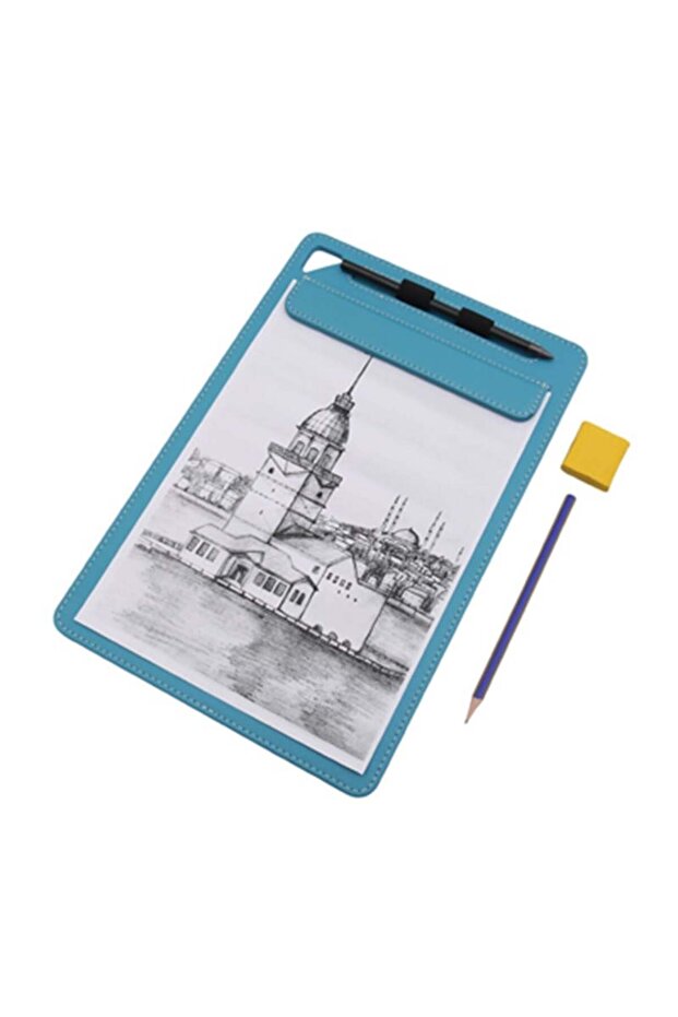 Coverless secretarial magnet artistic drawing a4 rainbow art clip board vegan 23.5x35.5 cm