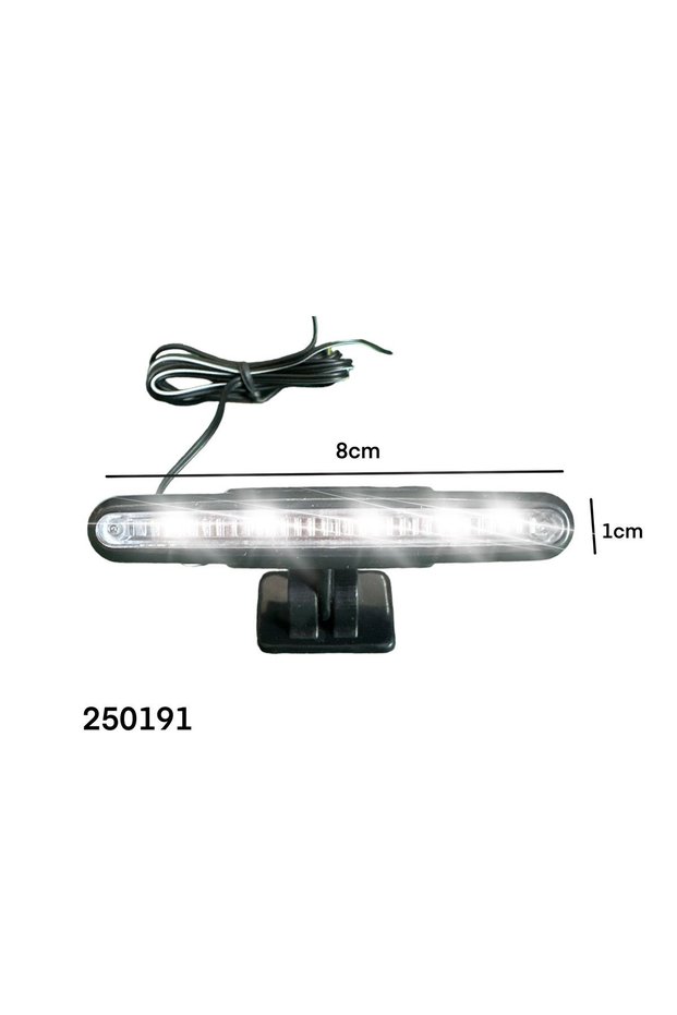 12 Volt 2 Pieces 5 LED Lamps Slim Type White
