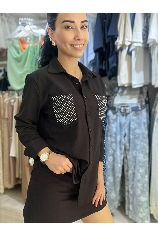 gömlek cepi taşlı - 3