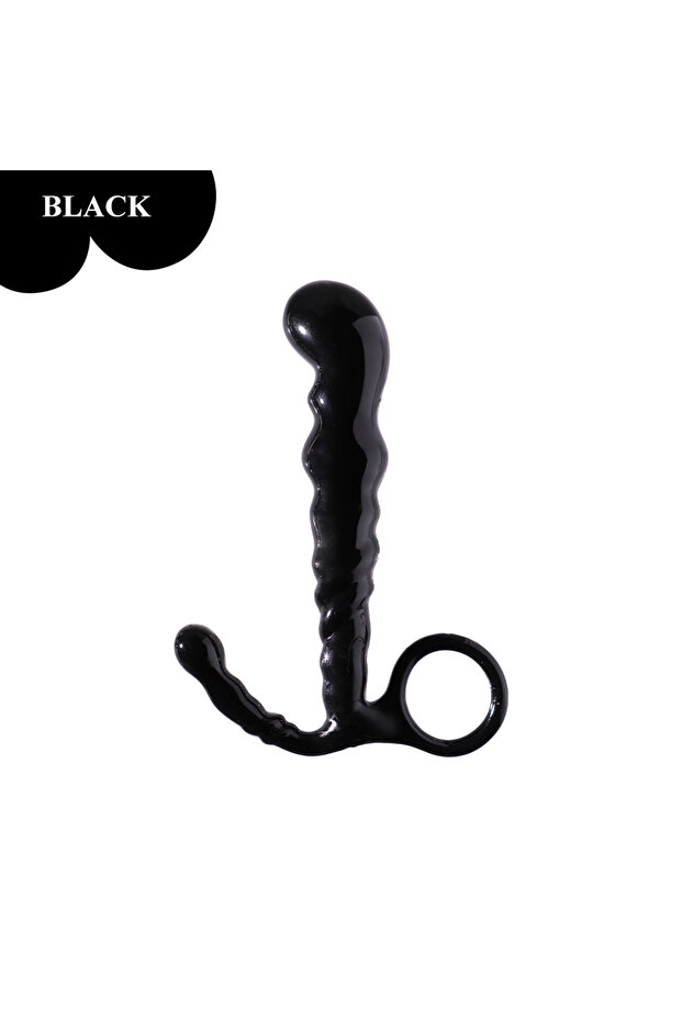 Medium Klitoris Stimülatörü Siyah Anal Vajinal Plug - 1