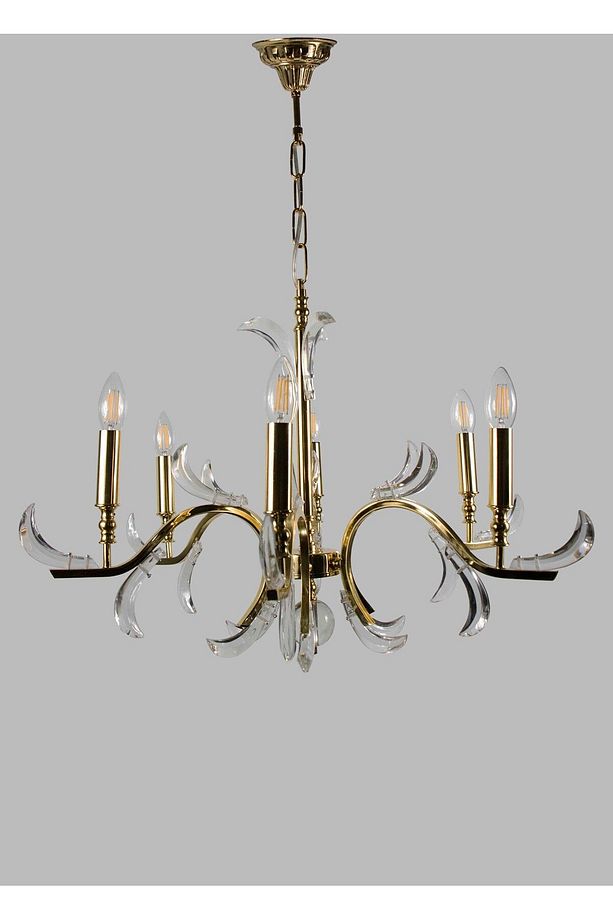 AVİZE 6 Lİ MODERN ,SALON,OTURMA,YATAK ODASI ALTIN SARI - 8