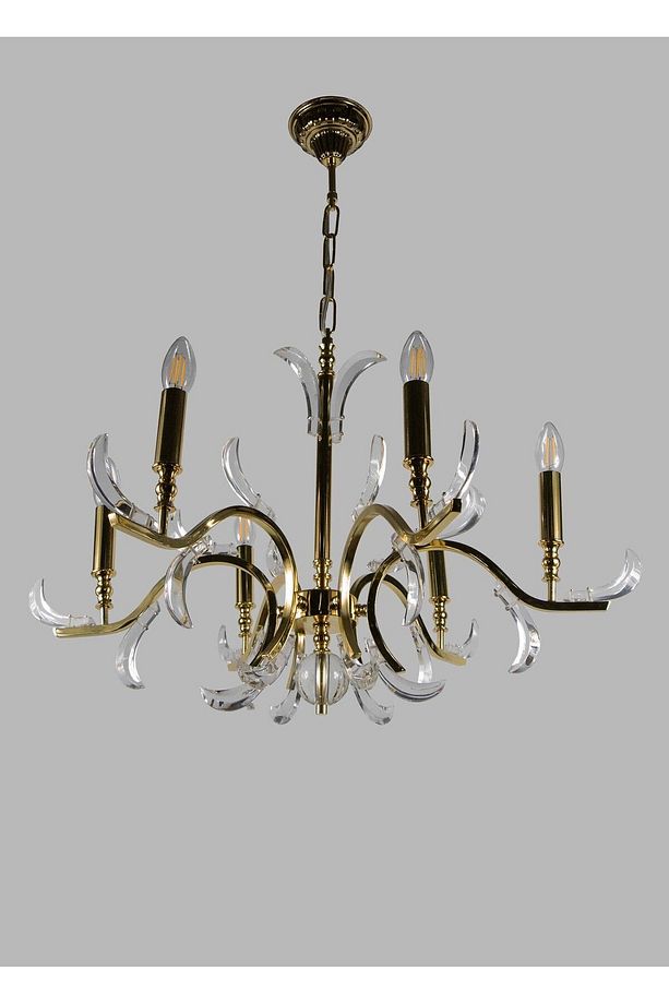 AVİZE 6 Lİ MODERN ,SALON,OTURMA,YATAK ODASI ALTIN SARI - 5