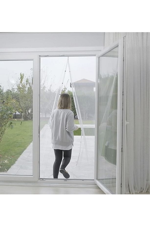 Mıknatıslı Kapı Sinekliği 90x210 Cm Cırtbantlı - 4