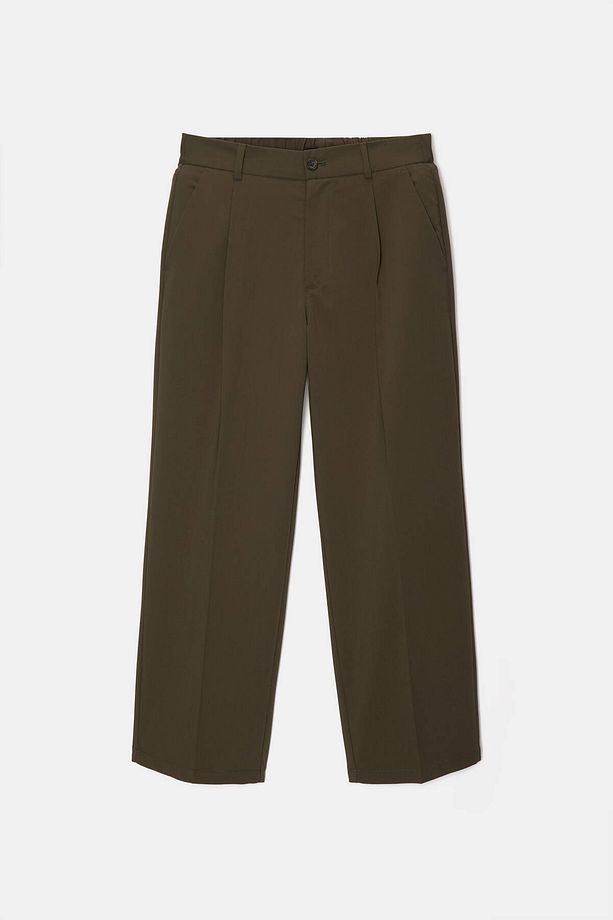 Geniş paça kumaş pantolon - 6