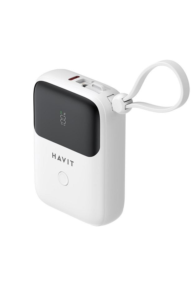 PB5215 PD22.5W Type-C ve Lightning (Iphone) Kablo 10.000 mAh Powerbank - Led Göstegeli - 2