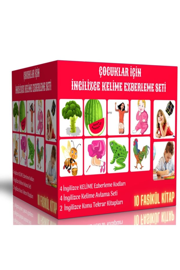 10 Fascicles Books - English Vocabulary Memory Set for Kids