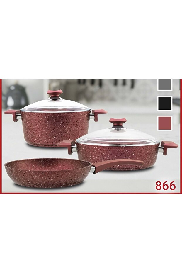 7 Piece Set - Granite Pot