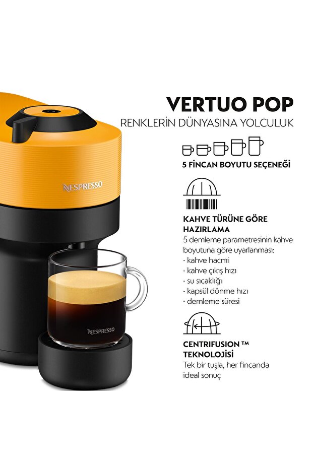 Vertuo Pop Kahve Makinesi,Turuncu - 3
