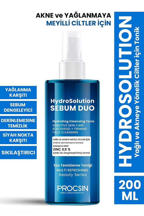 Hydrosolution Yağlı Ve Akneye Yönelik Ciltler Için Tonik 200 ml - 1
