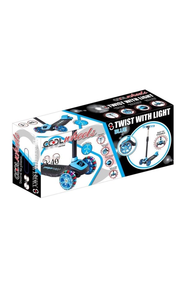 Fr58055 Furkan Twist Lighted Scooter (blue) Quantity Price