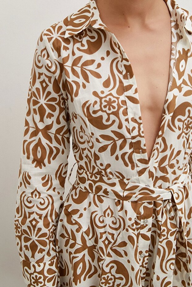 Rochie maro cu model Godeli - 5