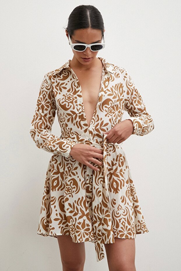 Rochie maro cu model Godeli - 3