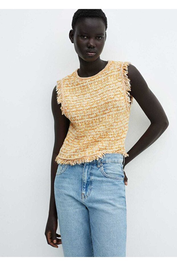 Dikişsiz tüvit bluz - 1