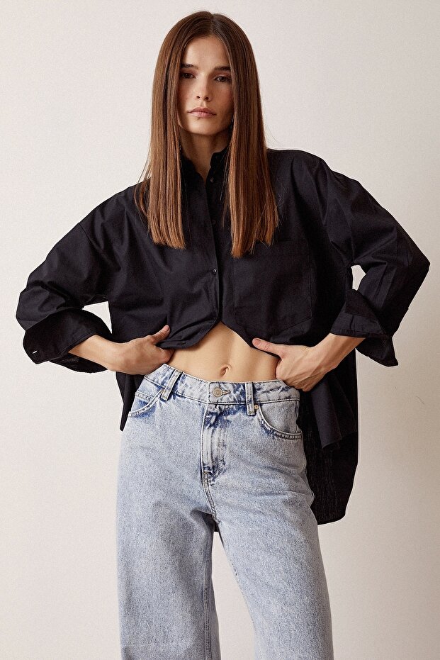 Boyfriend Basic Gömlek - 6