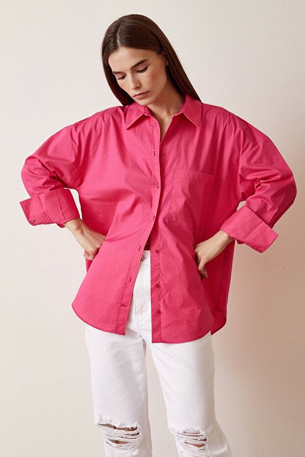 Boyfriend Basic Gömlek - 5