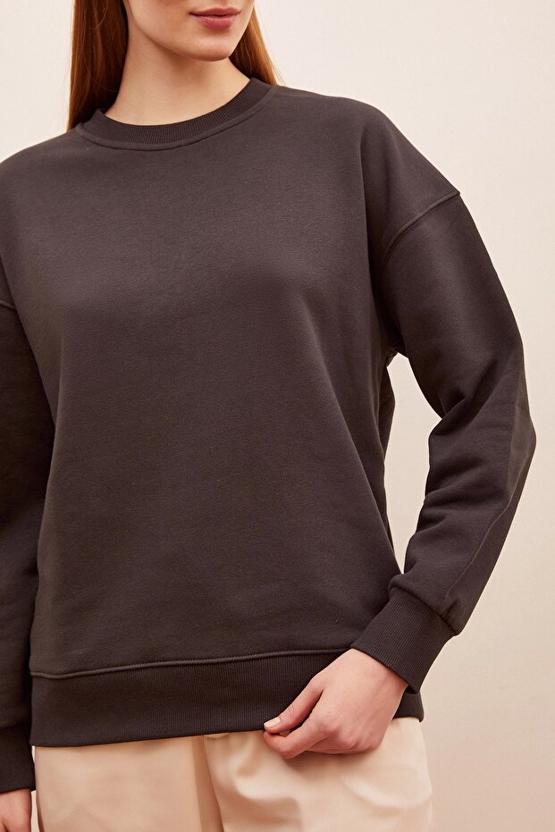 Bisiklet Yaka Sweatshirt - 3