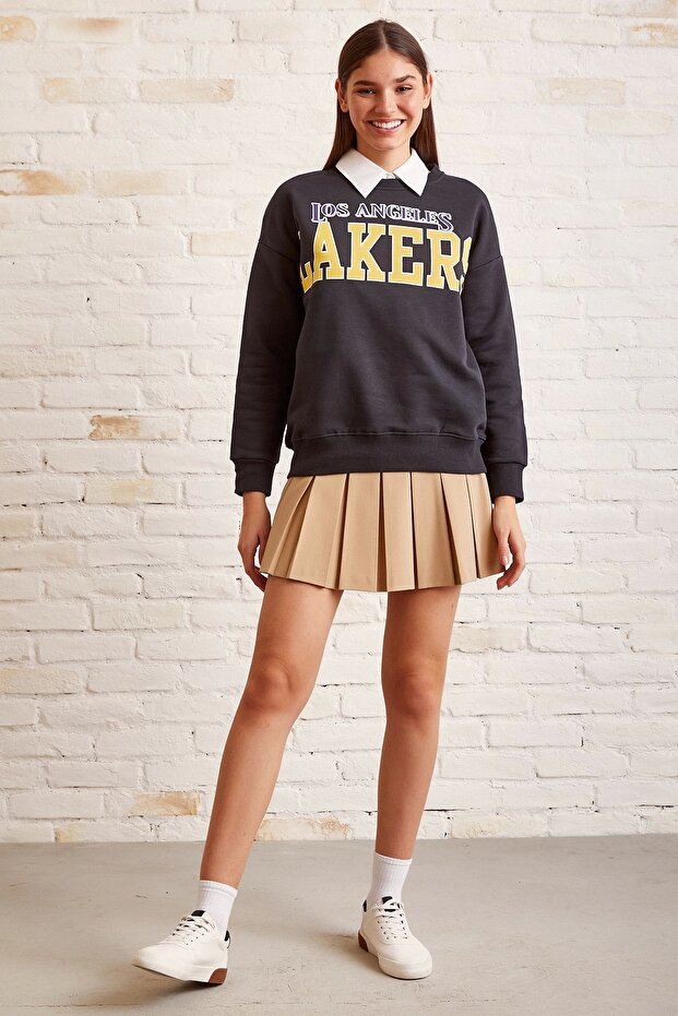 Lakers Baskılı Sweatshirt - 2