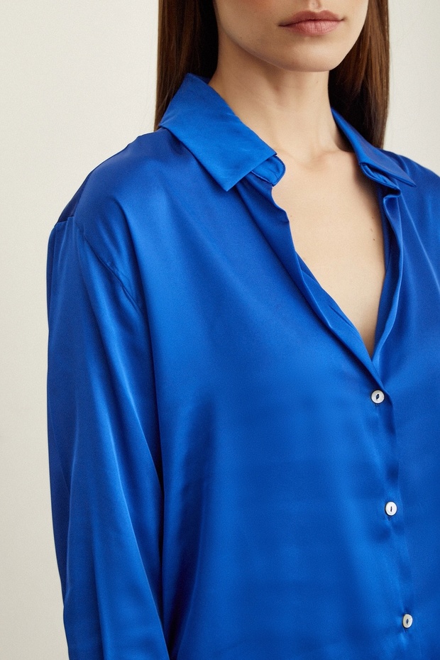 Basic Satin Shirt - 3